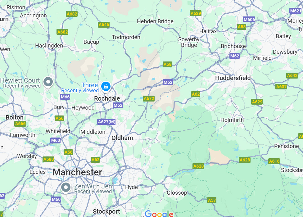 Greater Manchester and West Yorkshire